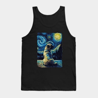 Pug Starry Night Tank Top